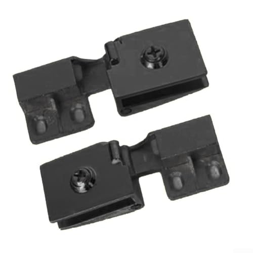 Hochfeste Glastürscharniere für 6 mm Türen, einfache Clip-On-Installation für Duschen, Schwarz von GLFLOW