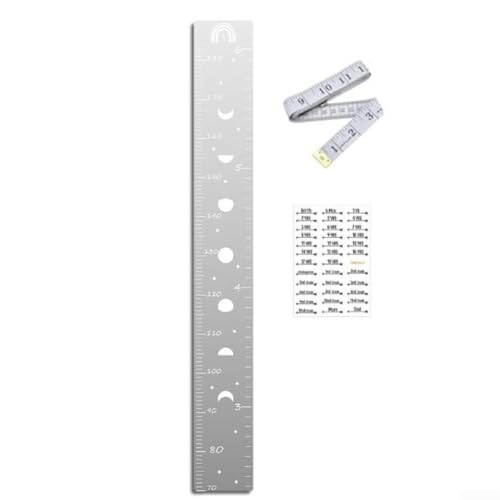 Höhenmessung Acryl Aufkleber mit lustigem Spiegel-Design zur Verfolgung von Wachstumsmeilensteinen (JMU013) von GLFLOW