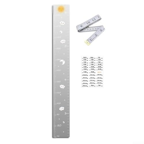 Höhenmessung Acryl Aufkleber mit lustigem Spiegel-Design zur Verfolgung von Wachstumsmeilensteinen (JMU014) von GLFLOW
