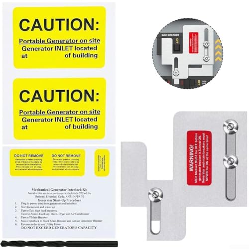 Horizontales Generator-Interlock-Kit für BR Serie 150 und 200 Ampere Panels ermöglicht eine sichere Generator-Stromverteilung auf Schaltungen von GLFLOW