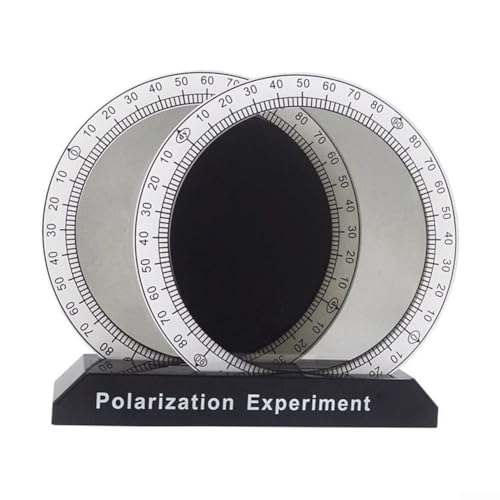 Interaktives Licht-Polarisator-Demonstrationswerkzeug zum Verständnis optischer Interferenzen (Schwarzweiß) von GLFLOW