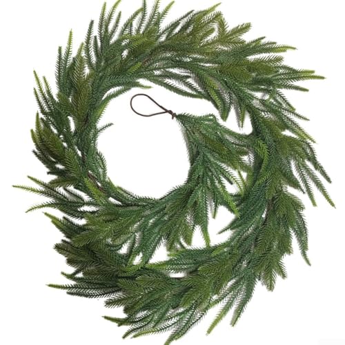 Kieferngrüne Girlanden, perfekt geeignet, um Ihre Urlaubsdekoration zu Hause oder im Geschäft zu verschönern (1,5 m) von GLFLOW
