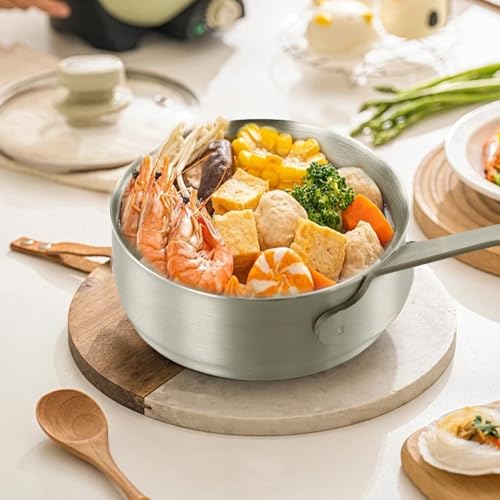Kleiner Edelstahl-Kochtopf Milchtopf Antihaft-Kochtopf mit Konstruktion zum Kochen von Flüssigkeiten (2) von GLFLOW
