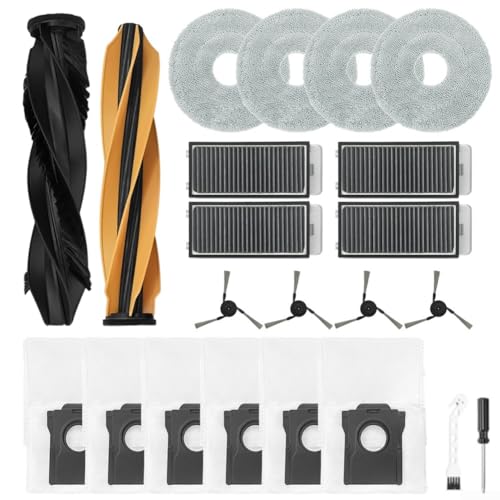 Komplettes Zubehör-Set für Mova V50 Ultra und X50 PRO Roboter-Staubsauger mit weichem Wischmopp und fortschrittlichem HEPA-Filter für sauberere Luft von GLFLOW
