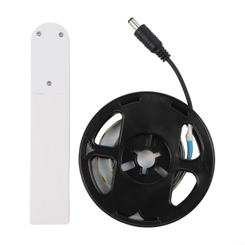 LED-Lichtgürtel mit Bewegungsmelder für Bett und Schrank, Batterie-Funktionalität (warmes Licht 2M) von GLFLOW