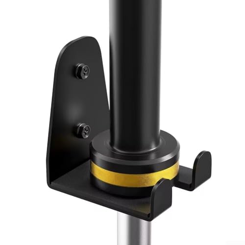 Langhantel Vertikales Wandregal für Garage, Fitnessstudio, Stahlplatte mit mattem Finish und Gummischutz, kompatibel mit Stangen unter 33 mm Durchmesser von GLFLOW