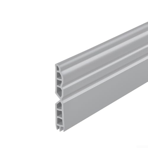 Luftleckage-Verhütung, Türbodendichtungsstreifen, winddicht und schalldämmend, TPE-Design, 100 cm lang (grau) von GLFLOW