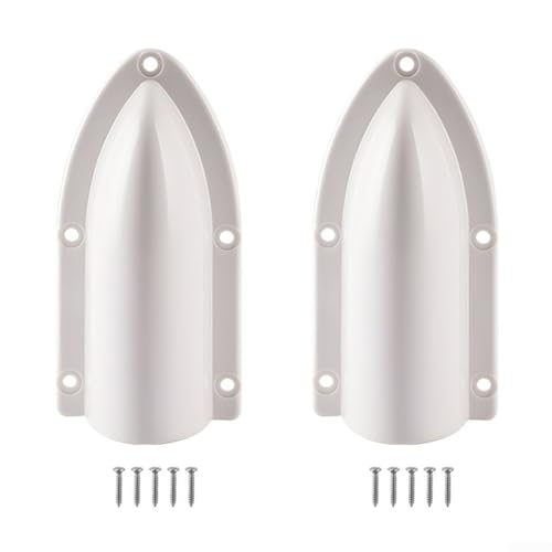 Marine Vessel Drainage Shield Fit Boat Vent Cover Water Guide System ABS Construction Anti Rückfluss Design (weiß) von GLFLOW