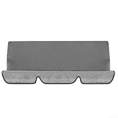 Outdoor 2 3 Sitzer Schaukel Baldachin Abdeckung Set aus wasserdichtem Polyestergewebe geeignet für den Garten (150x50x10cm Grau) von GLFLOW
