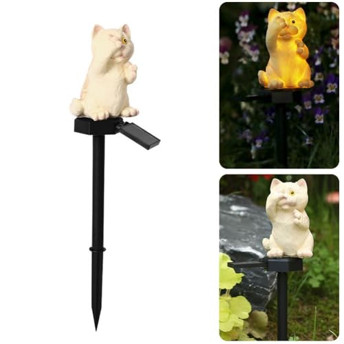Outdoor LED Katzenlicht Solarbetriebene Gartenlampe Wasserdicht mit automatischem Sensor für mühelose Beleuchtung Outdoor LED Katzenlicht Solarbetriebene Gartenlampe Wasserdicht mit automatischem Sensor für mühelose Beleuchtung von GLFLOW