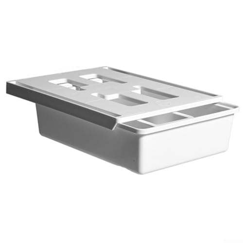 Platzsparende Schubladenbox für Schreibtische unsichtbares Design mit Stanzinstallation (mittel) von GLFLOW