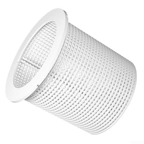 Pool Filterkorb kompatibel mit R38013A 850001 Schwimmbad Skimmer Sieb Mesh Auffangsystem weiß von GLFLOW