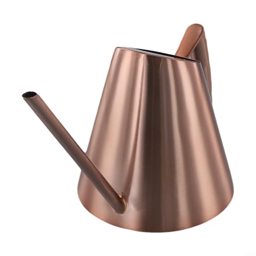Präzise Bewässerung einfach gemacht mit unserer Edelstahl-Gießkanne mit langem Ausgießer, entworfen, um jede Wurzel zu erreichen (400 ml Kupfer) von GLFLOW