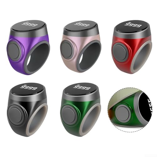 Präzisions-Ringzähler mit wiederaufladbarem Akku und verstellbarer Passform für komfortable Nutzung bei Aufgaben (rot) von GLFLOW