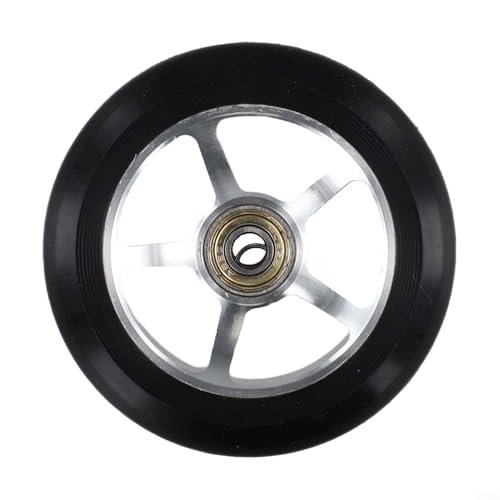 Präzisionsgefertigte 100 mm Profi-Roller mit hervorragender Tragfähigkeit und Zuverlässigkeit (Silber und Schwarz) von GLFLOW