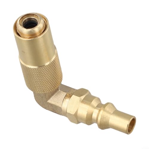 Propan-Schnellanschluss, 90-Grad-Adapter für Wohnmobil-Tisch-Campinggrills, 0,64 cm, passend für 43,2 cm und 55,9 cm Propangasgrills, Anschluss für den Außenbereich von GLFLOW
