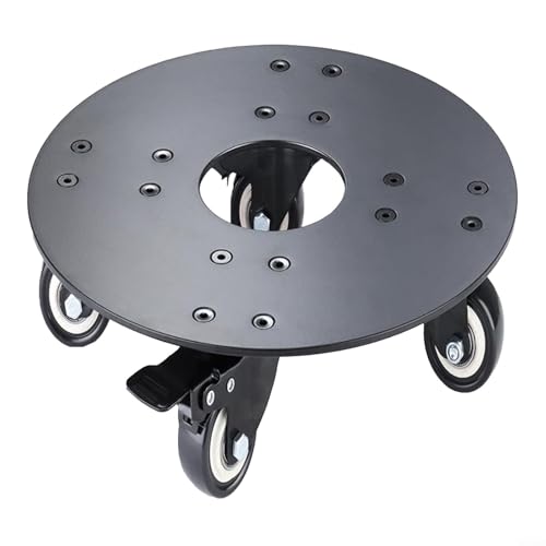 Rollender Pflanzenständer mit feststellbaren Rollen, Metallsockel, unterstützt große Töpfe mit leisen Doppellagerrädern, entworfen für Stabilität auf Hartholzböden und Teppichen Rollender Pflanzenständer mit feststellbaren Rollen, Metallsockel, unterstützt große Töpfe mit leisen Doppellagerrädern, entworfen für Stabilität auf Hartholzböden und Teppichen von GLFLOW
