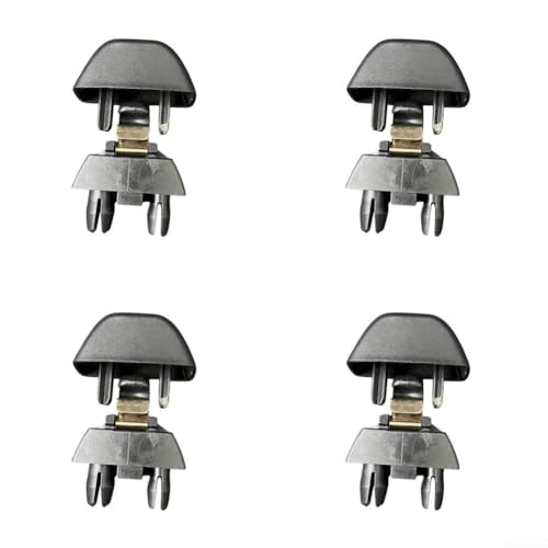 Sonnenblendenstütze, feste Klemme, Set 4 Stück für Passat für Polo für Skoda mit OEM-Nummern 6R0857561 und 6RD857561 Ersatzkomponenten (schwarz) von GLFLOW