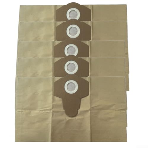Staubfiltertüten Set für Kärcher WD2S WD3S Staubsauger 5er Pack für effektive Schmutzaufnahme 9 771350 0 von GLFLOW
