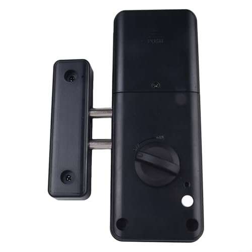 Unsichtbares Türschloss für den Innenbereich mit Tuya-App-Zugriff, mehrere zum Entriegeln von Methoden erhältlich (für Tuya Lock Schwarz) von GLFLOW