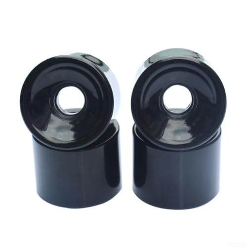 Verschleißfeste Rollen, 4 Stück, Hochleistungs-Skateboard-Räder, Größe 65 x 51 mm, Schwarz Verschleißfeste Rollen, 4 Stück, Hochleistungs-Skateboard-Räder, Größe 65 x 51 mm, Schwarz von GLFLOW