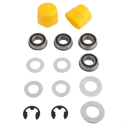 Vorderradlagersatz für Handwerker Rasenmäher, kompatibel mit mehreren Modellen zur Verwendung (gelb) von GLFLOW