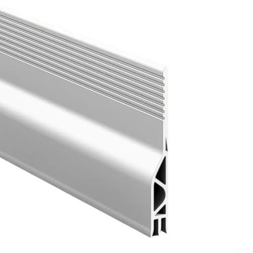 Zugluftstopper aus Silikon, 100 cm, verbessert die Energieeinsparung durch Blockierung von Zugluft und äußeren Elementen (weiß) von GLFLOW