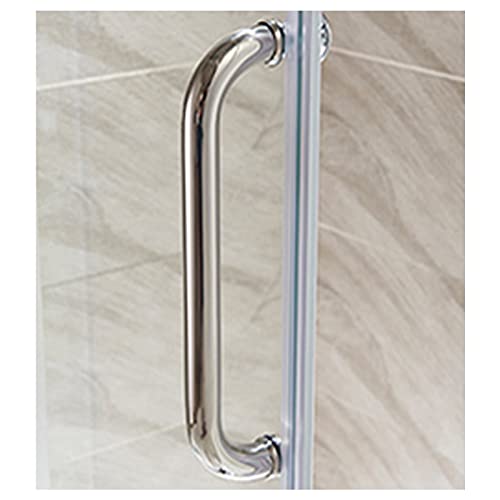 Duschtürgriff und -griffe, Ersatz für Glastüren, Badezimmer-Türknöpfe für Duschabtrennungen, interner/externer Handtuchhalter (Größe: 500 mm) von GLFNB