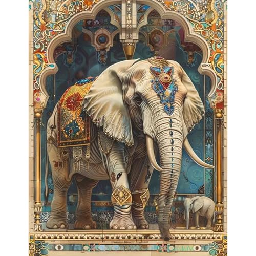 GLIDIAM 40x50cm Diamond Painting Elefant Groß Kölner Dom, Diamant Malerei Bilder Afrika Tiere, DIY Full Drill Basteln Erwachsene, Mosaik Stickerei Kreuzstich Geschenk für Wanddeko Wohnzimmer GLIDIAM 40x50cm Diamond Painting Elefant Groß Kölner Dom, Diamant Malerei Bilder Afrika Tiere, DIY Full Drill Basteln Erwachsene, Mosaik Stickerei Kreuzstich Geschenk für Wanddeko Wohnzimmer von GLIDIAM