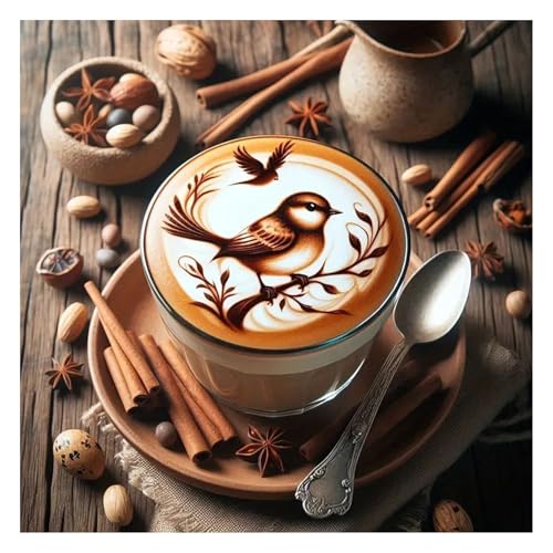 GLIDIAM Diamond Painting Kaffee Vogel, Diamant Malerei Bilder Küche Kolibri Tiere, 30x30cm DIY Full Drill Basteln Erwachsene, Mosaik Stickerei Kreuzstich Geschenk für Wanddeko Wohnzimmer Schlafzimmer GLIDIAM Diamond Painting Kaffee Vogel, Diamant Malerei Bilder Küche Kolibri Tiere, 30x30cm DIY Full Drill Basteln Erwachsene, Mosaik Stickerei Kreuzstich Geschenk für Wanddeko Wohnzimmer Schlafzimmer von GLIDIAM