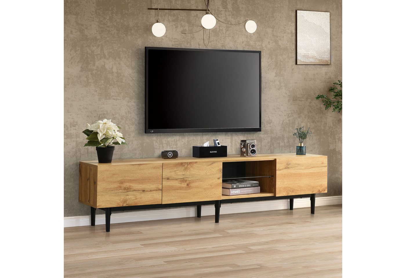 GLIESE POWER Lowboard TV-Schrank, Breite 175 cm, Stehend, variable LED-Leuchten GLIESE POWER Lowboard TV-Schrank, Breite 175 cm, Stehend, variable LED-Leuchten von GLIESE POWER