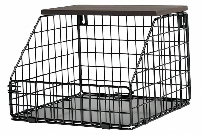 GLIESE POWER Obstschale Obstkorb mit Holzdeckel, Kitchen Organiser von GLIESE POWER