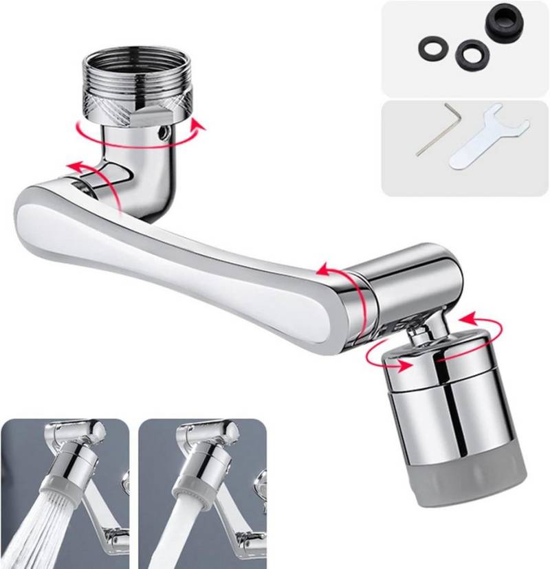 GLIESE POWER Waschtischarmatur 1440° flexible wie ein Roboterarm (6-St) von GLIESE POWER