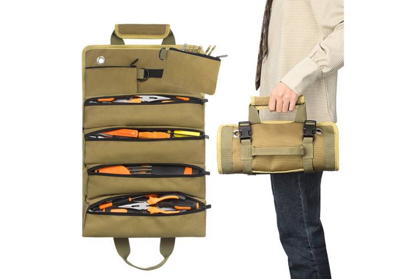 GLIESE POWER Werkzeugtasche Profi Werkzeug Rolltasche 6 Fächer von GLIESE POWER