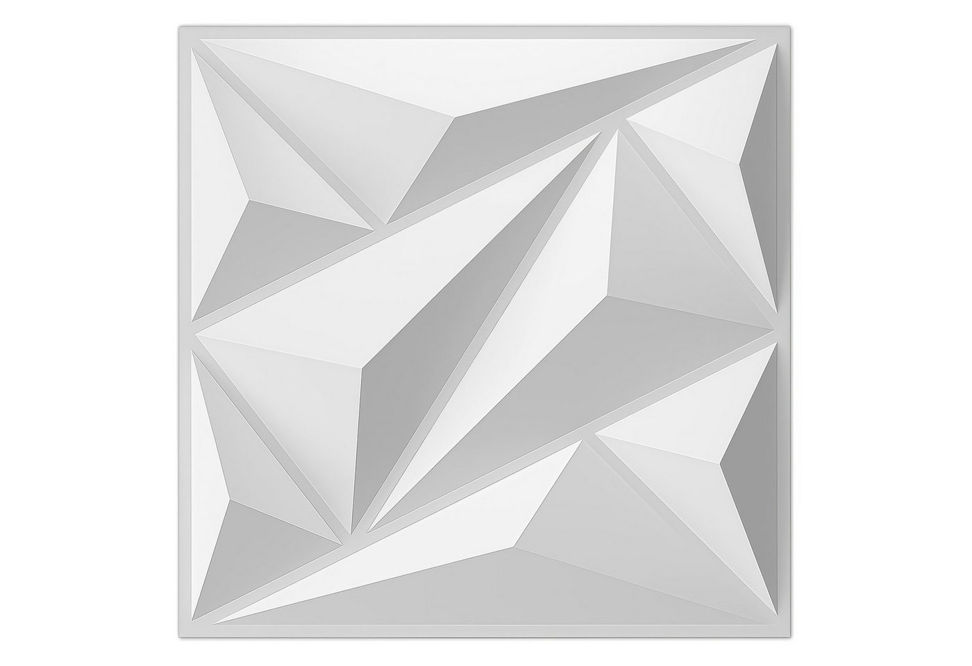 GLIESE 3D Wandpaneel 10 Stück 3D Paneele PVC Kunststoffpaneele 50 x 50 cm, BxL: 50x50 cm GLIESE 3D Wandpaneel 10 Stück 3D Paneele PVC Kunststoffpaneele 50 x 50 cm, BxL: 50x50 cm von GLIESE