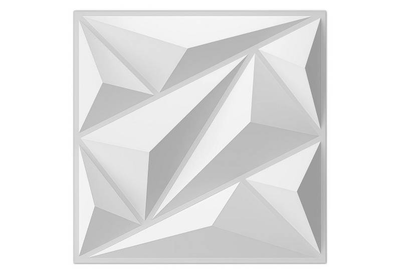 GLIESE 3D Wandpaneel 10 Stück 3D Paneele PVC Kunststoffpaneele 50 x 50 cm, BxL: 50x50 cm GLIESE 3D Wandpaneel 10 Stück 3D Paneele PVC Kunststoffpaneele 50 x 50 cm, BxL: 50x50 cm von GLIESE