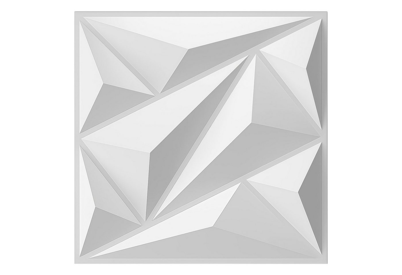 GLIESE 3D Wandpaneel 20 Stück 3D Paneele PVC Kunststoffpaneele 30x30cm, BxL: 30x30 cm von GLIESE