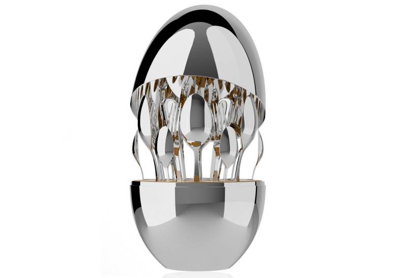 GLIESE Kinderbesteck 24-teiliges Besteck-Set mit Eier-Aufbewahrungsbox (24-tlg), 6 Personen, Edelstahl von GLIESE