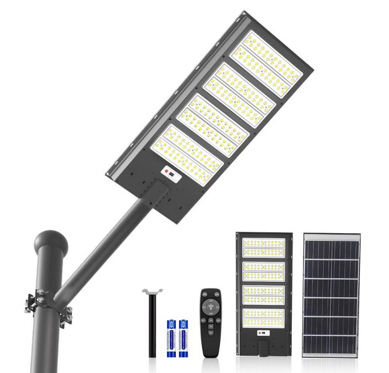 GLIESE LED Solarleuchte Außen-Wandleuchte Solar mit Daemmerungssensor, mit Fernbedienung, 2000W, Dämmerung bis Nacht & Bewegungssensor von GLIESE
