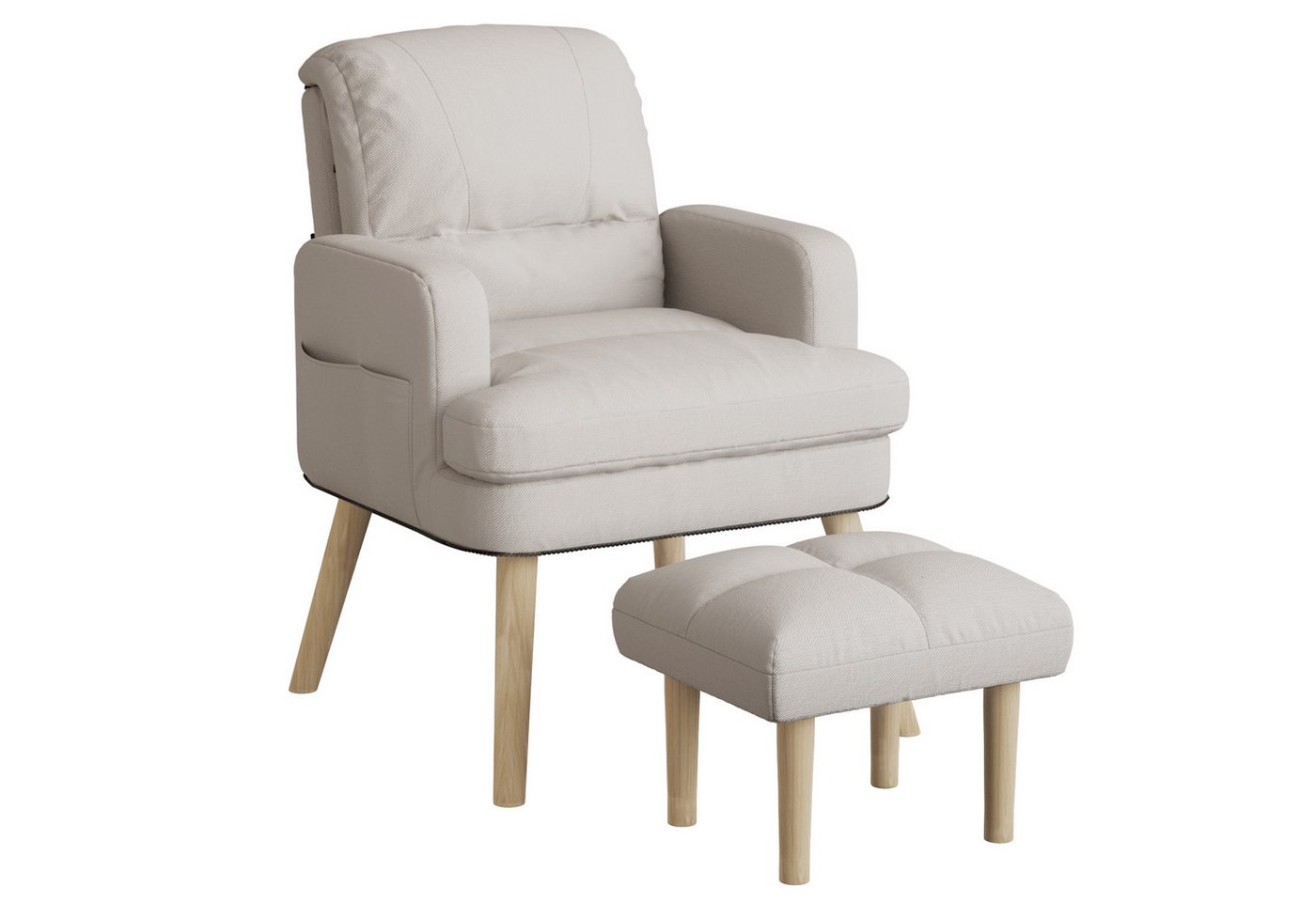 GLIESE Loungesessel Premium Relaxsessel mit Ottomane für Wohnzimmer Homeoffice GLIESE Loungesessel Premium Relaxsessel mit Ottomane für Wohnzimmer Homeoffice von GLIESE
