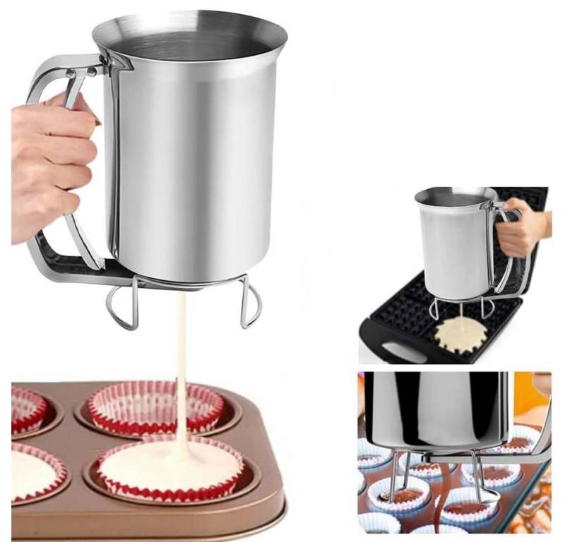 YMQHBS Teigportionierer 800ml Pfannkuchenteigspender, (packung, 1-tlg., Pfannkuchenteigspender) von YMQHBS