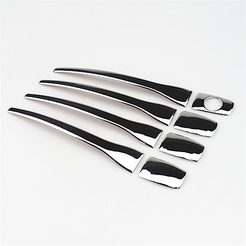 GLILAR Außentürgriffabdeckung Kompatibel Mit Peugeot 2008 3008 207 308 407 Auto Dekorative Aufkleber Chrom Türgriffe Abdeckung Modifizierte Teile von GLILAR
