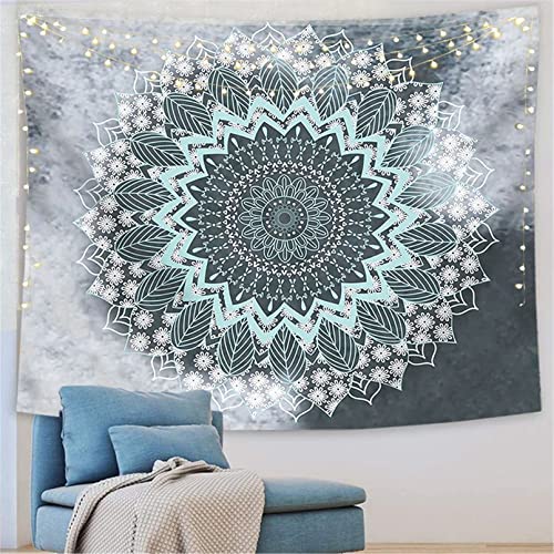 GLITZFAS Mandala Wandteppich Tapisserie Indische Tuch Böhmische Wandtuch Wandkunst Schlafzimmer (G,150 x 130 cm) von GLITZFAS