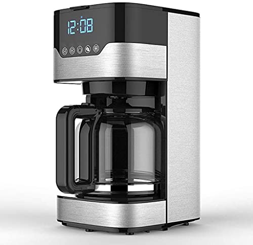 GLJTUO Kaffeemaschine 4Tassen Programmierbare Maschine Mit Kannentropftimer Und Thermo-Permanentfilter Edelstahl von GLJTUO