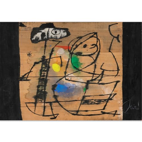 GLKFWVX Joan Miró Wandkunst, berühmte Poster, Linienzeichnung, Leinwandgemälde, nordische Drucke, moderner Stil, Heimdekoration, Bild, 60 x 90 x 1, ohne Rahmen GLKFWVX Joan Miró Wandkunst, berühmte Poster, Linienzeichnung, Leinwandgemälde, nordische Drucke, moderner Stil, Heimdekoration, Bild, 60 x 90 x 1, ohne Rahmen von GLKFWVX