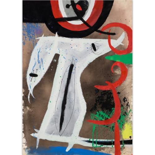 GLKFWVX Joan Miró Wandkunst, berühmte Poster, Vogel und Frau, Leinwandgemälde, nordische Drucke, moderner Stil, Heimdekoration, Bild, 60 x 90 x 1, ohne Rahmen GLKFWVX Joan Miró Wandkunst, berühmte Poster, Vogel und Frau, Leinwandgemälde, nordische Drucke, moderner Stil, Heimdekoration, Bild, 60 x 90 x 1, ohne Rahmen von GLKFWVX
