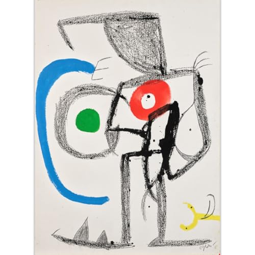GLKFWVX Joan Miró Wandkunst, berühmte Poster, buntes Gemälde, Leinwandgemälde, nordische Drucke, moderner Stil, Heimdekoration, Bild, 60 x 90 x 1, ohne Rahmen GLKFWVX Joan Miró Wandkunst, berühmte Poster, buntes Gemälde, Leinwandgemälde, nordische Drucke, moderner Stil, Heimdekoration, Bild, 60 x 90 x 1, ohne Rahmen von GLKFWVX