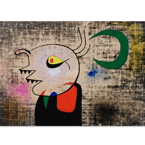 GLKFWVX Joan Miró Wandkunst Berühmte Poster Frau und der Mond Leinwandmalerei Nordische Drucke Moderner Stil Zuhause Wohnzimmer Dekoration Bild 60x90cmx1 Kein Rahmen GLKFWVX Joan Miró Wandkunst Berühmte Poster Frau und der Mond Leinwandmalerei Nordische Drucke Moderner Stil Zuhause Wohnzimmer Dekoration Bild 60x90cmx1 Kein Rahmen von GLKFWVX