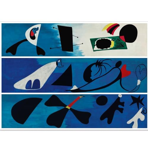 GLKFWVX Joan Miró Wandkunst berühmte Poster 《Wandbild I-II-III》 Leinwandmalerei nordische Drucke Moderner Stil Zuhause Wohnzimmer Dekoration Bild 60x90cmx1 Kein Rahmen GLKFWVX Joan Miró Wandkunst berühmte Poster 《Wandbild I-II-III》 Leinwandmalerei nordische Drucke Moderner Stil Zuhause Wohnzimmer Dekoration Bild 60x90cmx1 Kein Rahmen von GLKFWVX
