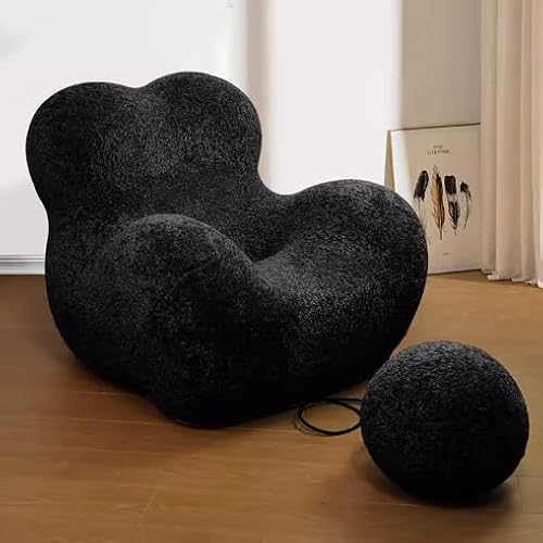 GLMGBP Lazy Sofa, Sessel mit Ottomane, Wohnzimmersessel, Sessel mit Ottomane, Freizeitsessel mit Füllmaterial für Wohnzimmer/Schlafsaal/Gästezimmer/Home Office I von GLMGBP